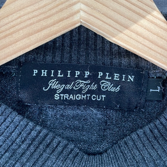 Philipp Plein Men’s Wool Sweater- size Large - Picture 3 of 5